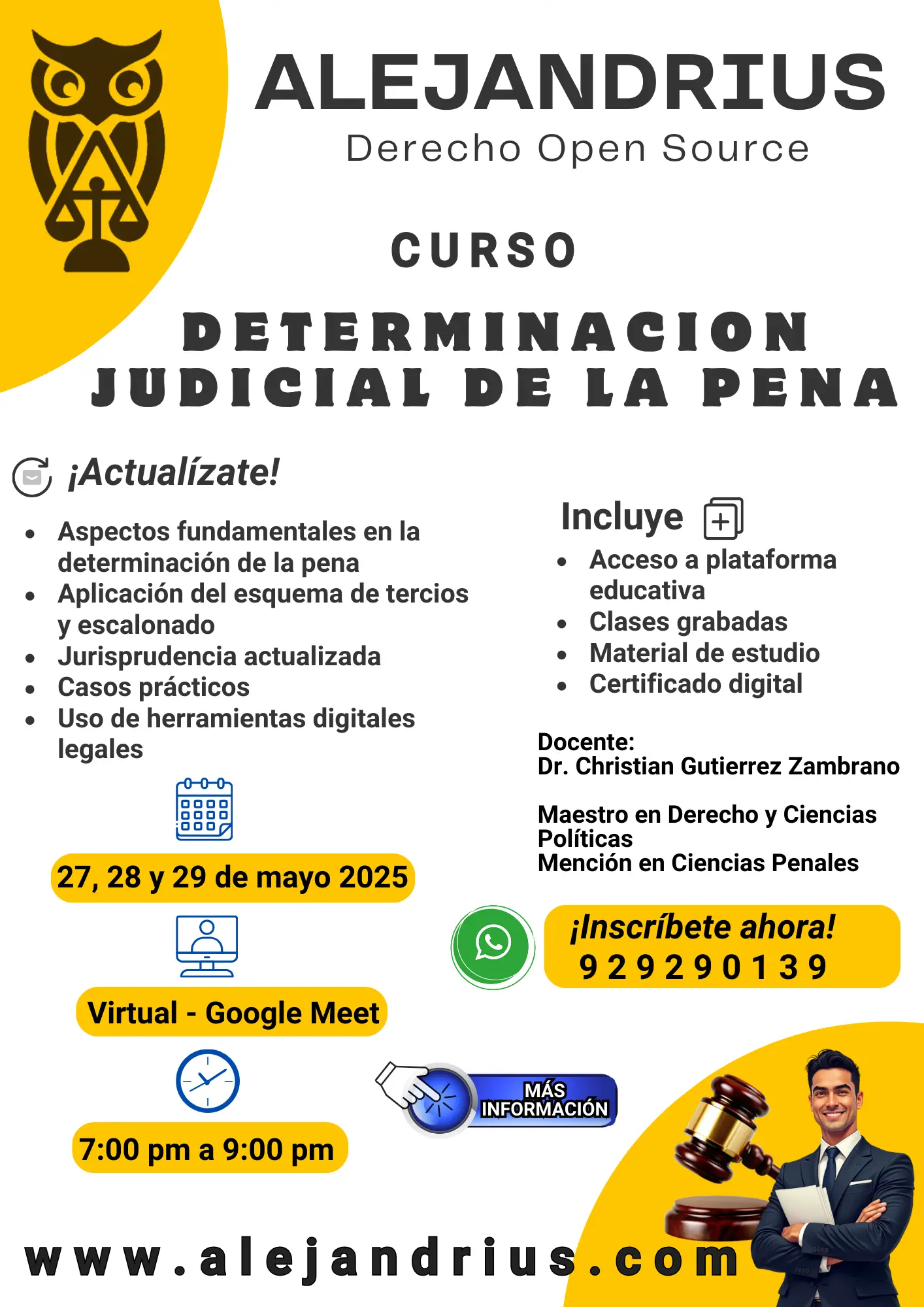 CURSO Determinacion Judicial de la Pena